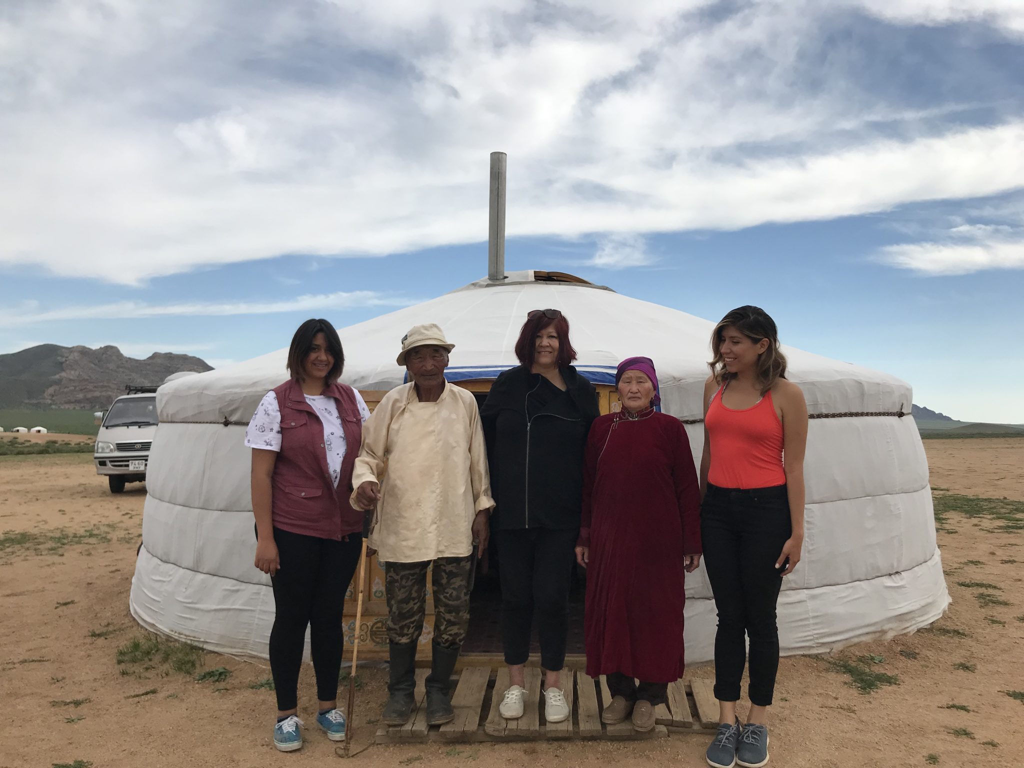 This Mongolian nomad family welcomed us for 2 days to their very own home, a Mongolian ger.